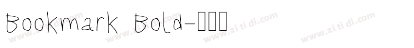 Bookmark Bold字体转换